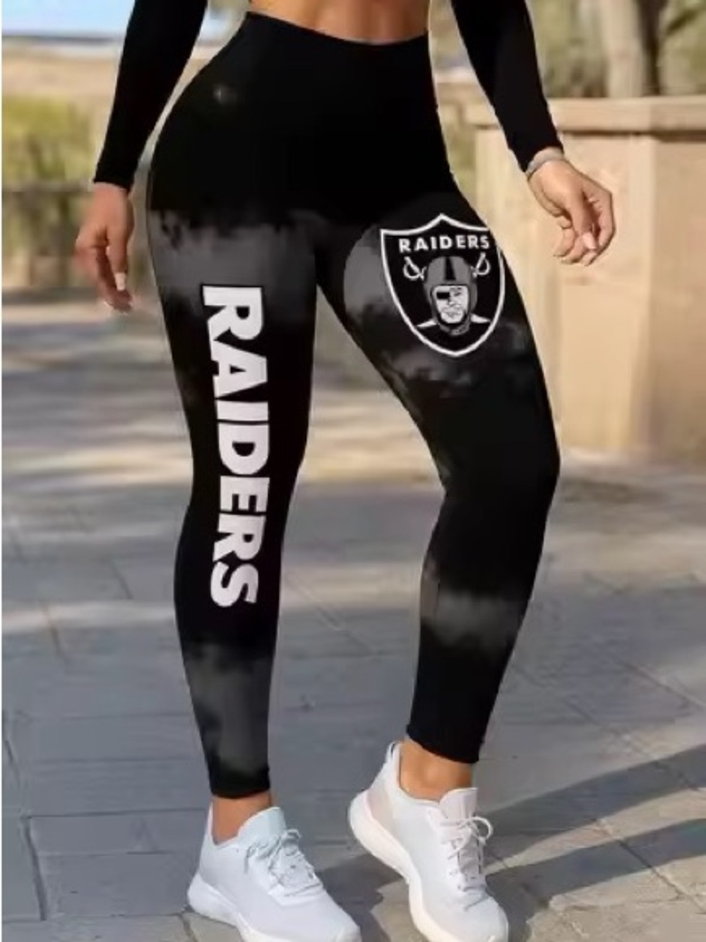 Las Vegas Raiders Large Shield Logo Women’s Leggings